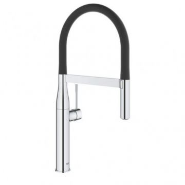 Baterie bucatarie Grohe Essence cu dus extractibil - Culoare Negru