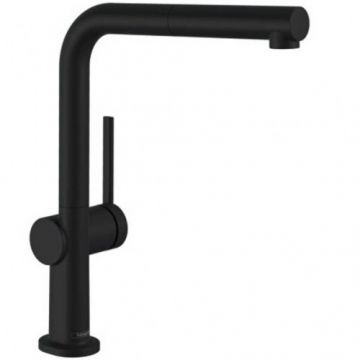 Baterie bucatarie Hansgrohe Talis M54 cu dus extractibil, negru - Culoare Negru