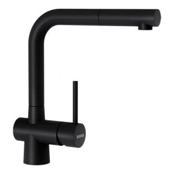 Baterie bucatarie Schock Laios Cristadur Puro cu cap extractibil - Culoare puro