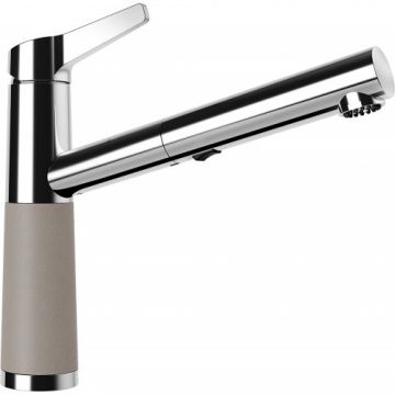 Baterie bucatarie Schock SC-510 cu dus extractibil - Culoare beton