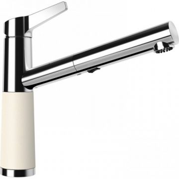 Baterie bucatarie Schock SC-510 cu dus extractibil - Culoare magnolia