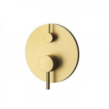 Baterie cada / dus incastrata Karag Artemis BM34F02C, rotunda, auriu - Culoare Gold