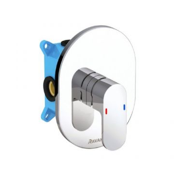 Baterie cada/dus incastrata Ravak Chrome CR.066.00, pentru R-box - Culoare Crom