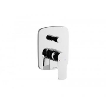 Baterie cada / dus incastrata Ravak Classic CL 061.00 cu comutator, patrata - Culoare Crom