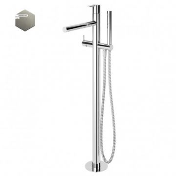 Baterie cada freestanding Bruma Leaf cu kit de dus si de montare - Culoare square_6_6_Morning_Mist