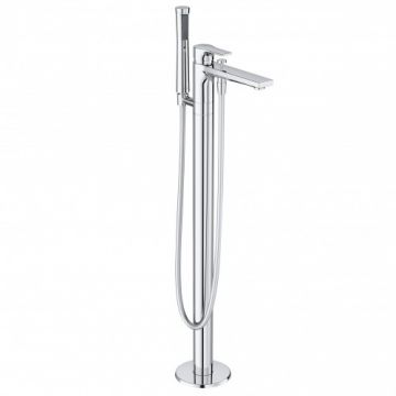Baterie cada freestanding Kludi Zenta SL, cu kit de dus - Culoare Crom