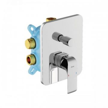 Baterie cada incastrata Ravak Flat FL 065.00, patrata, pentru R-Box vari - Culoare Crom