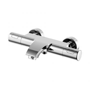 Baterie cada termostatata Wellis Terra - Culoare Crom Baterie cada termostatata Wellis Terra - Culoare Crom