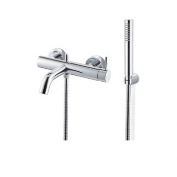 Baterie cada Vema Maira cu set de dus, crom - Culoare Crom