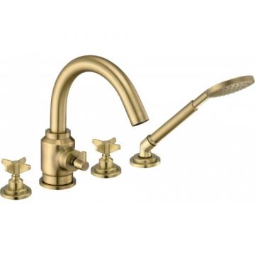 Set baterie cada Deante Temisto, bronz - Culoare bronz