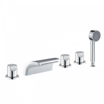 Set baterie cada Wellis Retro - Culoare Crom