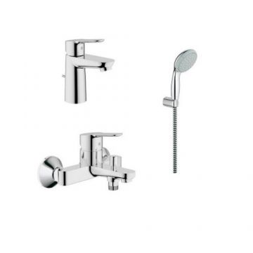 Set baterii Grohe BauEdge - Culoare Crom