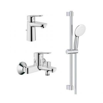Set baterii Grohe BauEdge - Culoare Crom