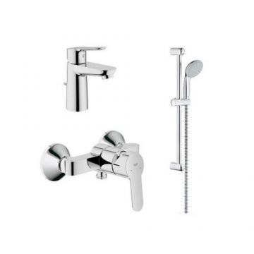 Set baterii Grohe BauEdge - Culoare Crom
