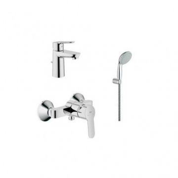 Set baterii Grohe BauEdge - Culoare Crom