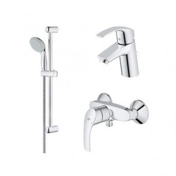 Set baterii Grohe Eurosmart S - Culoare Crom