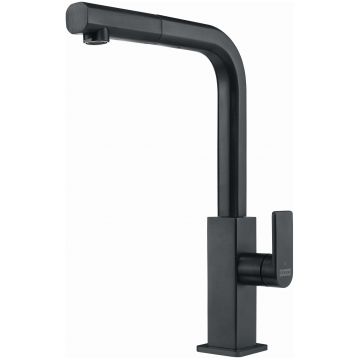 Baterie bucatarie Franke Mythos cu pipa extractabila  Industrial Black