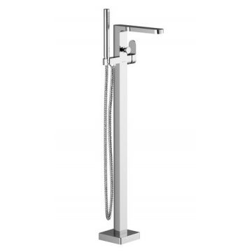 Baterie cada cu montaj pe pardoseala Ravak Concept Chrome CR 080.00  corp incastrat R-Box inclus