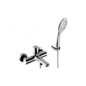Baterie cada Daniel Rubinetterie Fusion cu set de dus - Culoare Crom