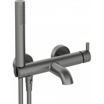 Baterie cada Deante Silia, cu set de dus, titanium - Culoare Gri
