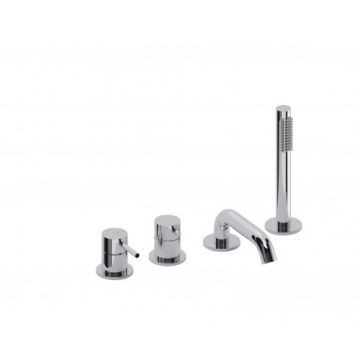 Baterie cada Sanycces Loop cu 4 treceri, crom - Culoare Crom