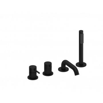 Baterie cada Sanycces Loop cu 4 treceri, negru mat - Culoare Negru