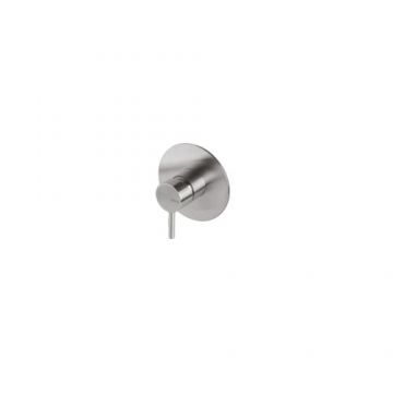 Baterie dus incastrata Vema Tiber Steel, rotunda - Culoare Crom