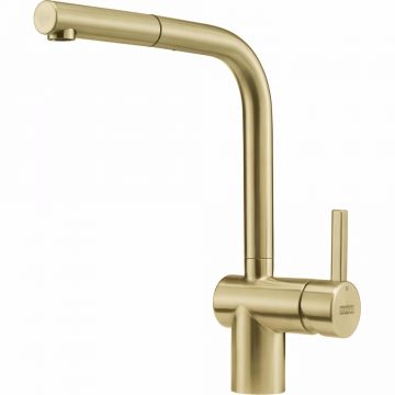 Baterie bucatarie Franke Atlas Neo inox  cu pipa extractibila  Gold