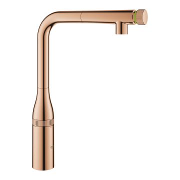 Baterie bucatarie Grohe Essence SmartControl cu dus extractibil  pipa L  warm sunset