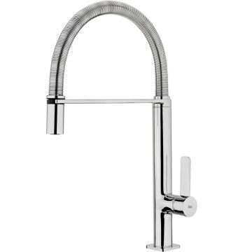 Baterie bucatarie Teka FO 939  pipa flexibila  crom