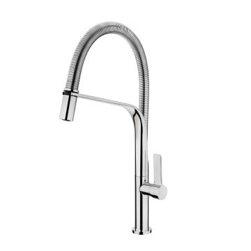 Baterie bucatarie Teka FO 999  pipa flexibila  crom