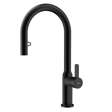 Baterie bucatarie Teka Oval 9382  dus extractibil  negru
