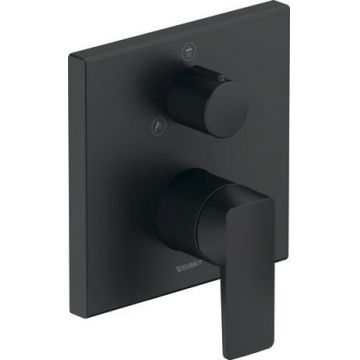Baterie cada - dus Duravit Manhattan montaj incastrat  necesita corp ingropat  negru mat