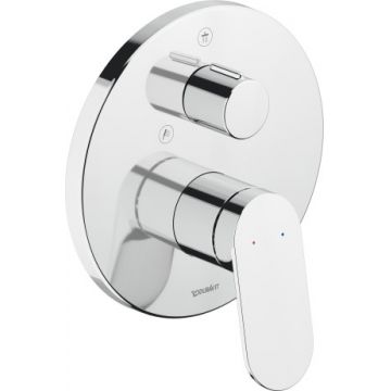 Baterie cada - dus Duravit Wave cu montaj incastrat  necesita corp ingropat  crom