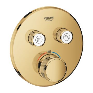 Baterie cada - dus termostatata Grohe Grohtherm SmartControl Round  montaj incastrat  necesita corp ingropat  cool sunrise