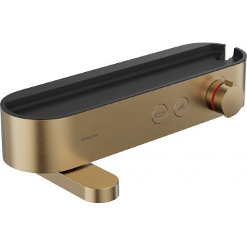 Baterie cada termostatata Hansgrohe ShowerTablet Select 400 cu pipa rotativa  bronz periat