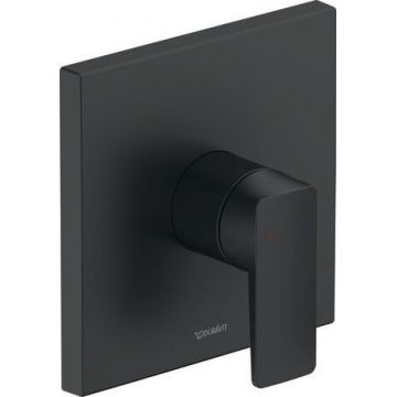 Baterie dus Duravit Manhattan montaj incastrat  necesita corp ingropat  negru mat