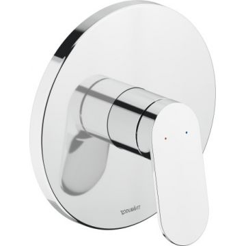 Baterie dus Duravit Wave cu montaj incastrat  necesita corp ingropat  crom