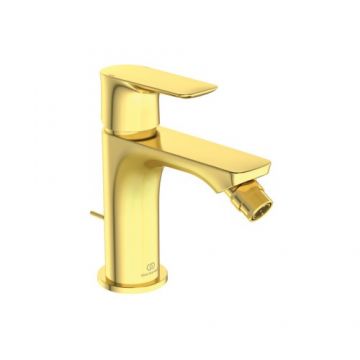 Baterie bideu Ideal Standard Connect Air, cu ventil metalic - Culoare Auriu