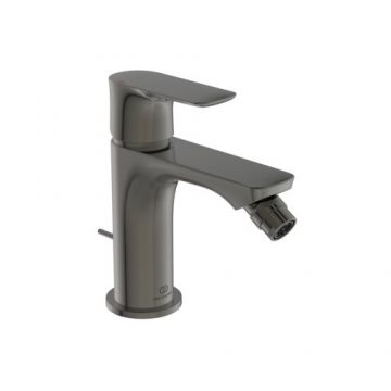 Baterie bideu Ideal Standard Connect Air, cu ventil metalic - Culoare magnetic grey