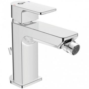 Baterie bideu Ideal Standard Edge cu ventil metalic - Culoare Crom