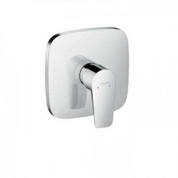 Baterie dus incastrata Hansgrohe Talis E, patrata - Culoare Crom