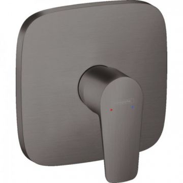 Baterie dus incastrata Hansgrohe Talis E, patrata - Culoare Gri metalic