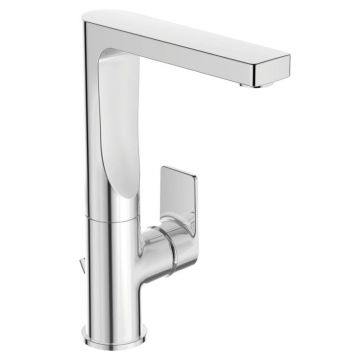 Baterie lavoar inalta Ideal Standard Edge crom lucios cu ventil inclus Baterie lavoar inalta Ideal Standard Edge crom lucios cu ventil inclus