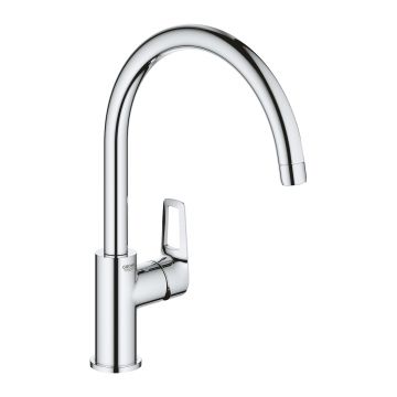 Baterie bucatarie Grohe BauLoop cu pipa C  crom