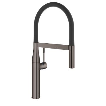 Baterie bucatarie Grohe Essence cu pipa flexibila ProfiSpray  hard graphite