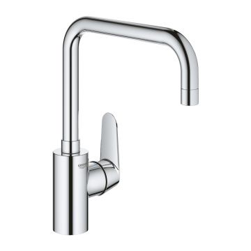 Baterie bucatarie Grohe Eurodisc Cosmopolitan  pipa U  crom
