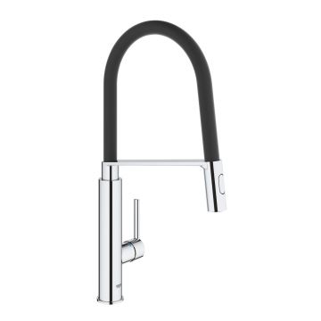 Baterie bucatarie Grohe Feel cu pipa flexibila  ProfiSpray  crom
