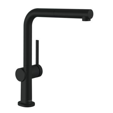 Baterie bucatarie Hansgrohe Talis M54 270 negru mat  dus extractibil si sBox