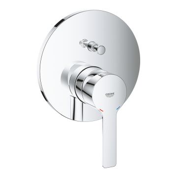 Baterie cada - dus Grohe Lineare cu montaj incastrat  necesita corp ingropat  crom